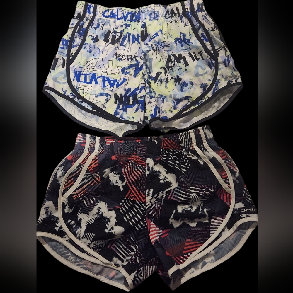 Calvin Klein Multicolor Graphic Running Shorts Duo